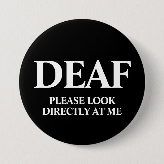 Deaf or Hard of Hearing Button (Vorderseite)