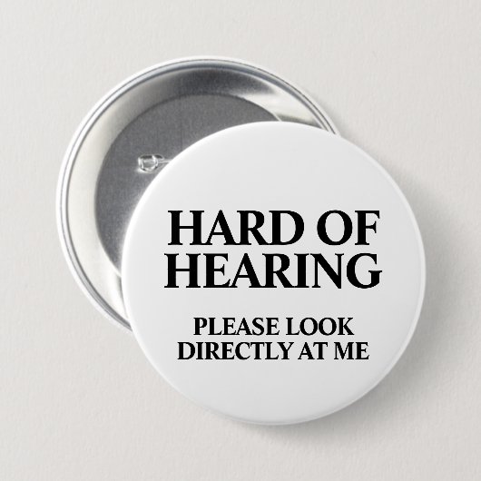 Deaf or Hard of Hearing Button (Vorne & Hinten)