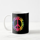 Deaf Peace Sign Language Handgesprächspartner Asl Kaffeetasse (Links)