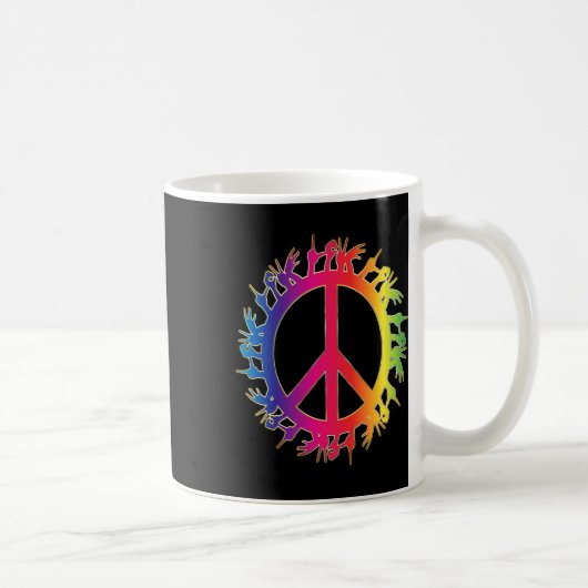 Deaf Peace Sign Language Handgesprächspartner Asl Kaffeetasse (Rechts)