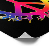 Deaf Peace Sign Language Handgesprächspartner Asl Poster (Ecke)