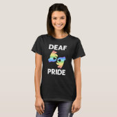 Deaf Pride ASL Awareness Hand Sign Language Deaf P T-Shirt (Vorne ganz)