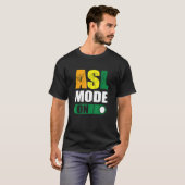 Deaf Pride ASL Mode On Proud Hand Sign Language T-Shirt (Vorne ganz)