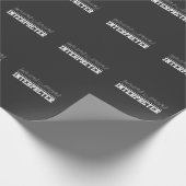 Deaf Pride Interpreter ASL Sign Language Geschenkpapier (Ecke)