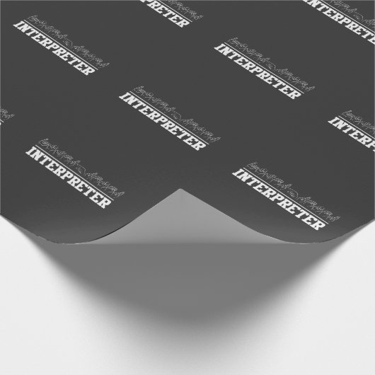 Deaf Pride Interpreter ASL Sign Language Geschenkpapier (Ecke)