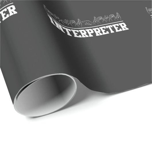 Deaf Pride Interpreter ASL Sign Language Geschenkpapier (Rolleneckpunkt)