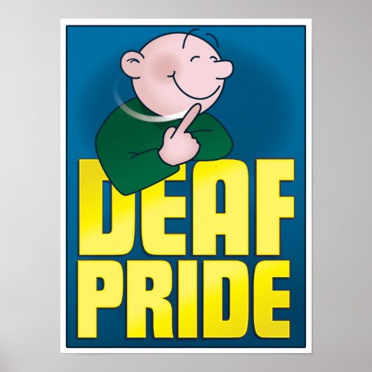 Deaf Pride. poster, tall Poster (Vorne)