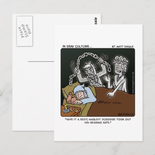 Deaf Scrooge Postkarte (Vorne/Hinten)