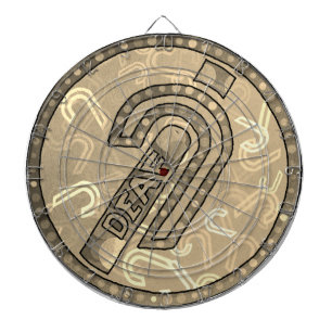 Deaf Symbol English Dartscheibe
