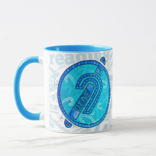 Deaf Symbol English Tasse (Links)