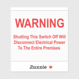 Deaktivieren Sie diesen Schalter, um den Power zu  Aufkleber