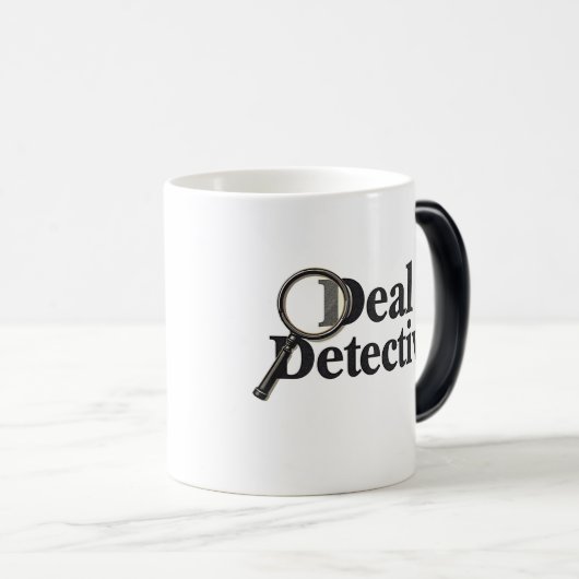 Deal Detective – Funny Bargain Hunter & Smart Shop Verwandlungstasse (VorderseiteRechts)