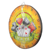 Deal 'Em 1 Dart-Board Dartscheibe (Vorderseite rechts)