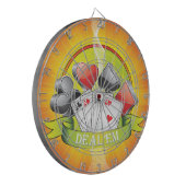 Deal 'Em 1 Dart-Board Dartscheibe (Vorderseite Links)