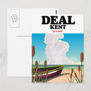 Deal Kent Reiseplakat Postkarte