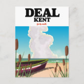 Deal Kent Reiseplakat Postkarte (Vorderseite)