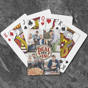 Deal me in Vintage Friends Spielabend Foto Spielkarten