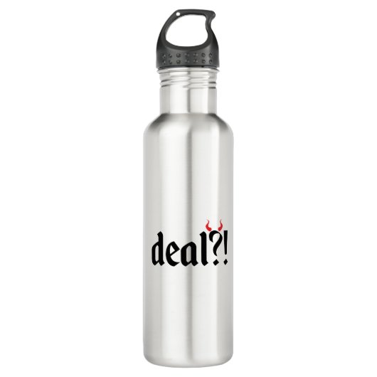 Deal mit dem Teufel Edelstahlflasche (Vorderseite)