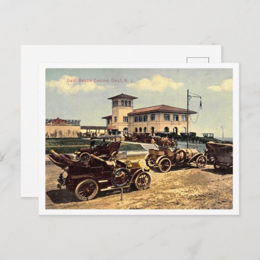 Deal NJ, Casino 1910s Postkarte (Vorne/Hinten)