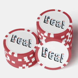 Deal: Poker-Bild-Logo aus Asse, Pokerchips