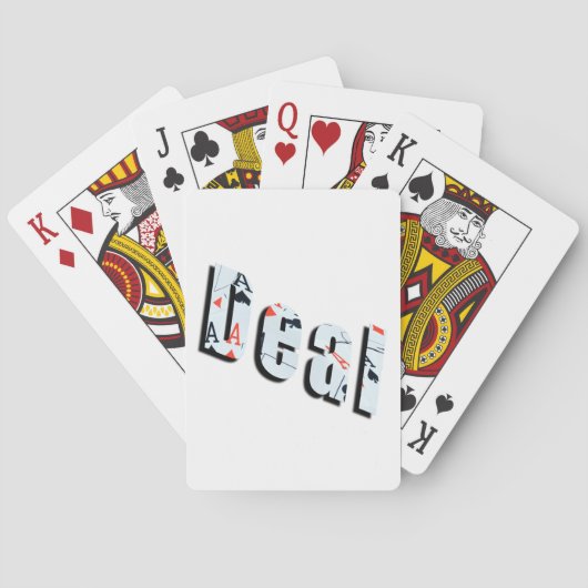 Deal: Poker-Bild-Logo aus Asse, Spielkarten (Rückseite)