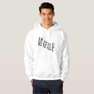 Deal, Poker-Logo, Mens White Hoodie
