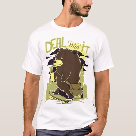 Deal With It Bear T-Shirt (Vorderseite)