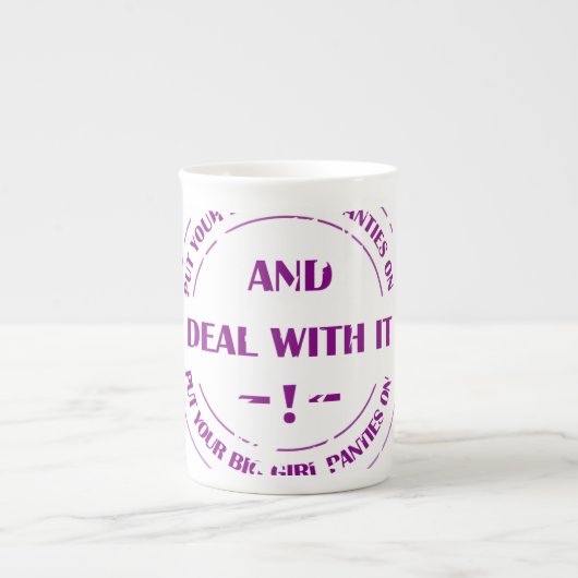 deal with pressure  porzellantasse (Vorderseite)