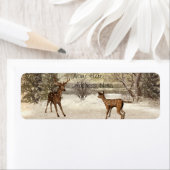 Dealer im Winter Adressetiketten (Insitu)