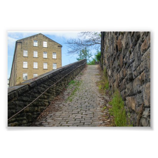 Dean Clough Cobblestone Climb - Brandts Geist Fotodruck (Vorne)