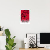 Dean Court Stadium Map - Zuhause AFC Bournemouth Poster (Heimbüro)