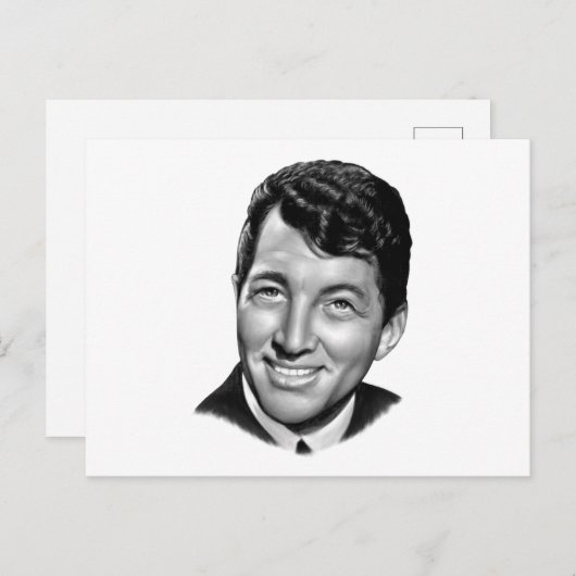 Dean Martin Postkarte (Vorne/Hinten)