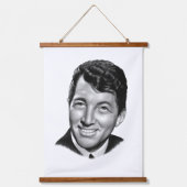 Dean Martin Wandteppich Mit Holzrahmen (Vorderseite)