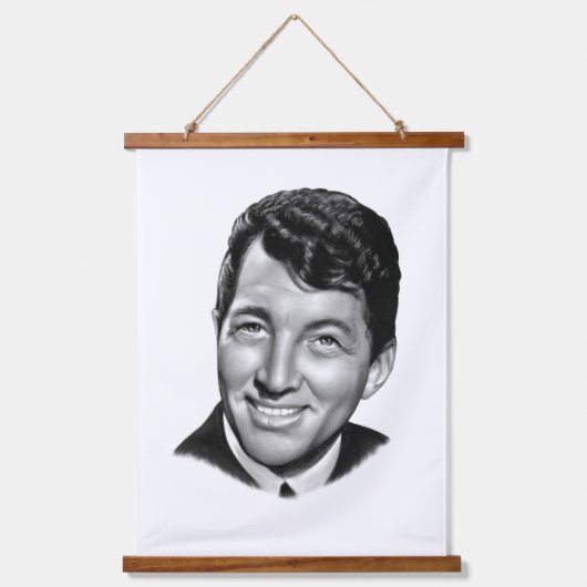 Dean Martin Wandteppich Mit Holzrahmen (Vorderseite)