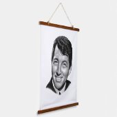 Dean Martin Wandteppich Mit Holzrahmen (Gewinkelt)