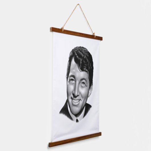 Dean Martin Wandteppich Mit Holzrahmen (Gewinkelt)