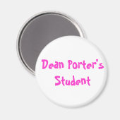 Dean Porters Student Magnet (Vorderseite/Rückseite)