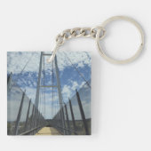 Dean Street Pedestrian Bridge Pathway to the Sky Schlüsselanhänger (Rückseite)