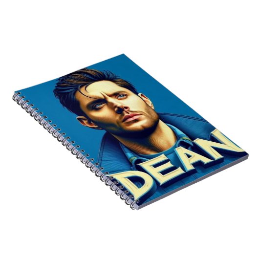 Dean su sfondo blu notizblock (Rechte Seite)