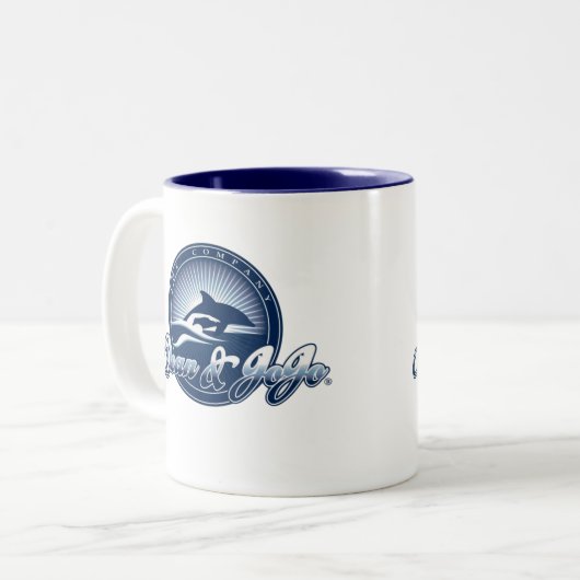 Dean und JoJo Logo-Tasse Zweifarbige Tasse (Vorderseite Links)