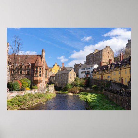 Dean Village, Edinburgh, Schottland Poster (Vorne)