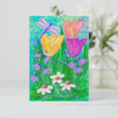 Deanna Day Blank Floral Card (Stehend Vorderseite)