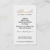 Deanna kundenspezifischer Auftrag Visitenkarte (Rückseite)