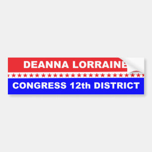 Deanna Lorraine Congress 2020 California Autoaufkleber