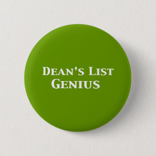 Dean's List Genius Geschenke Button