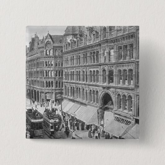 Deansgate, Manchester, c.1910 Button (Vorderseite)