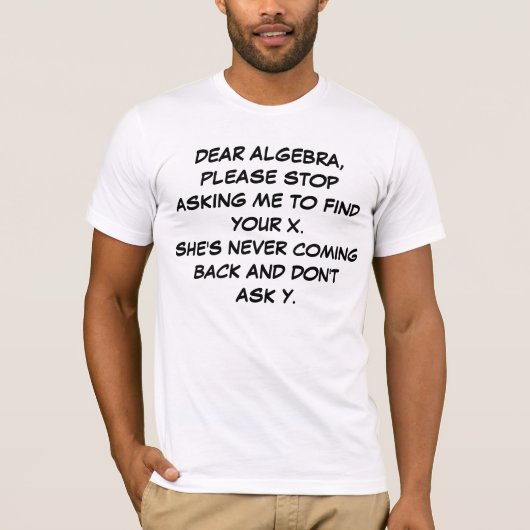 DEAR ALGEBRA T-Shirt (Vorderseite)