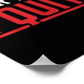 Dear Boss I Quit Humor Farewell Poster (Ecke)