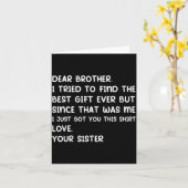 Dear Brother I Tried To Find The Ever But Since Wa Karte (Gelbe Blume)