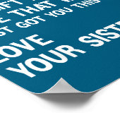 Dear Brother I Tried To Find The Present Funny Sis Poster (Ecke)